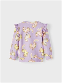 NAME IT Enhjørning Sweat Cardigan Helle Orchid Bloom